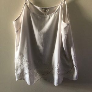 Ann Taylor Loft gorgeous white tank top!